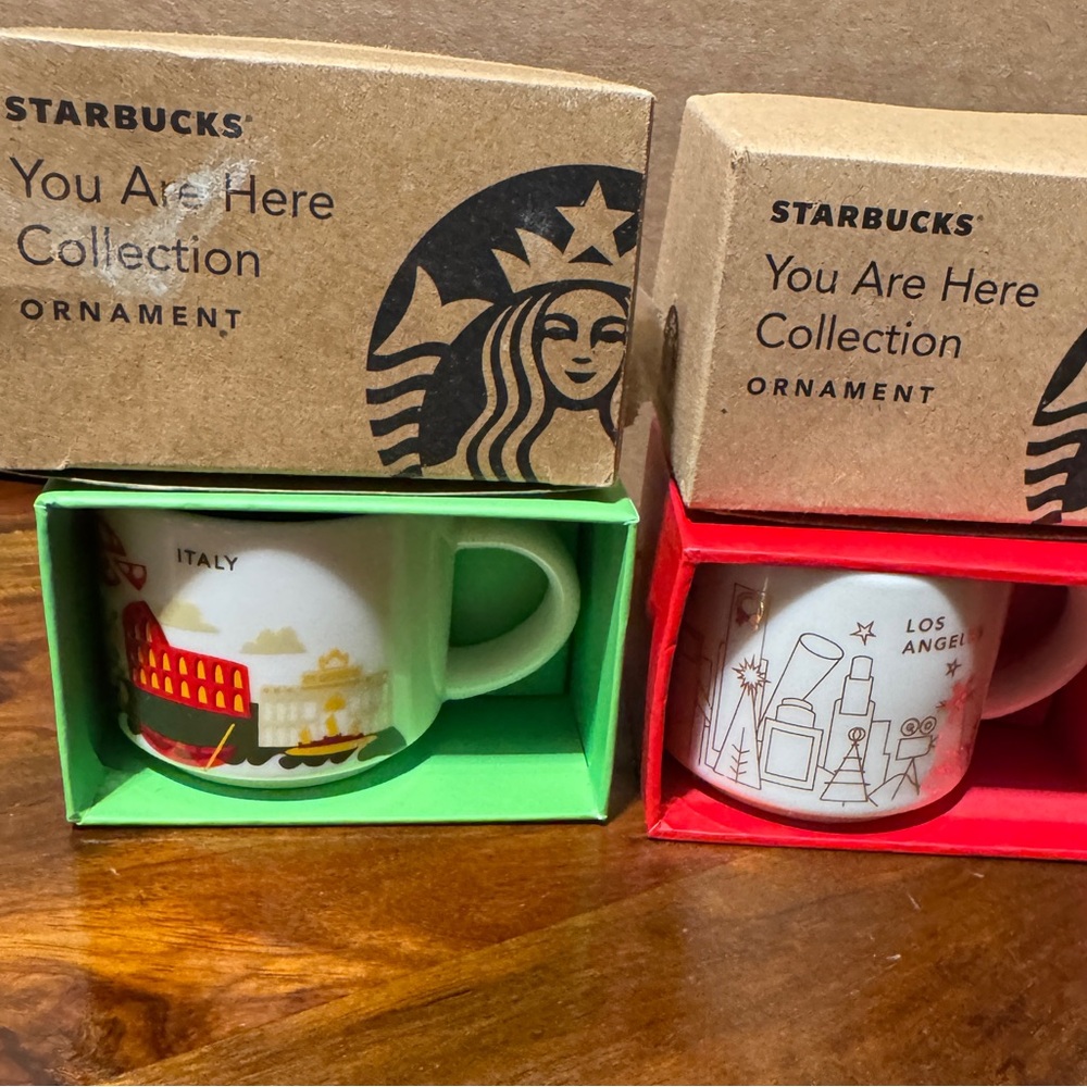 Starbucks Italy and Los Angeles Espresso Cups